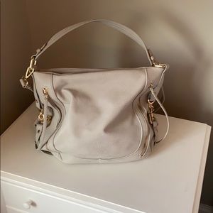 Vici Collection light gray slouchy handbag